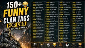 150+ Funny Clan Tags for COD