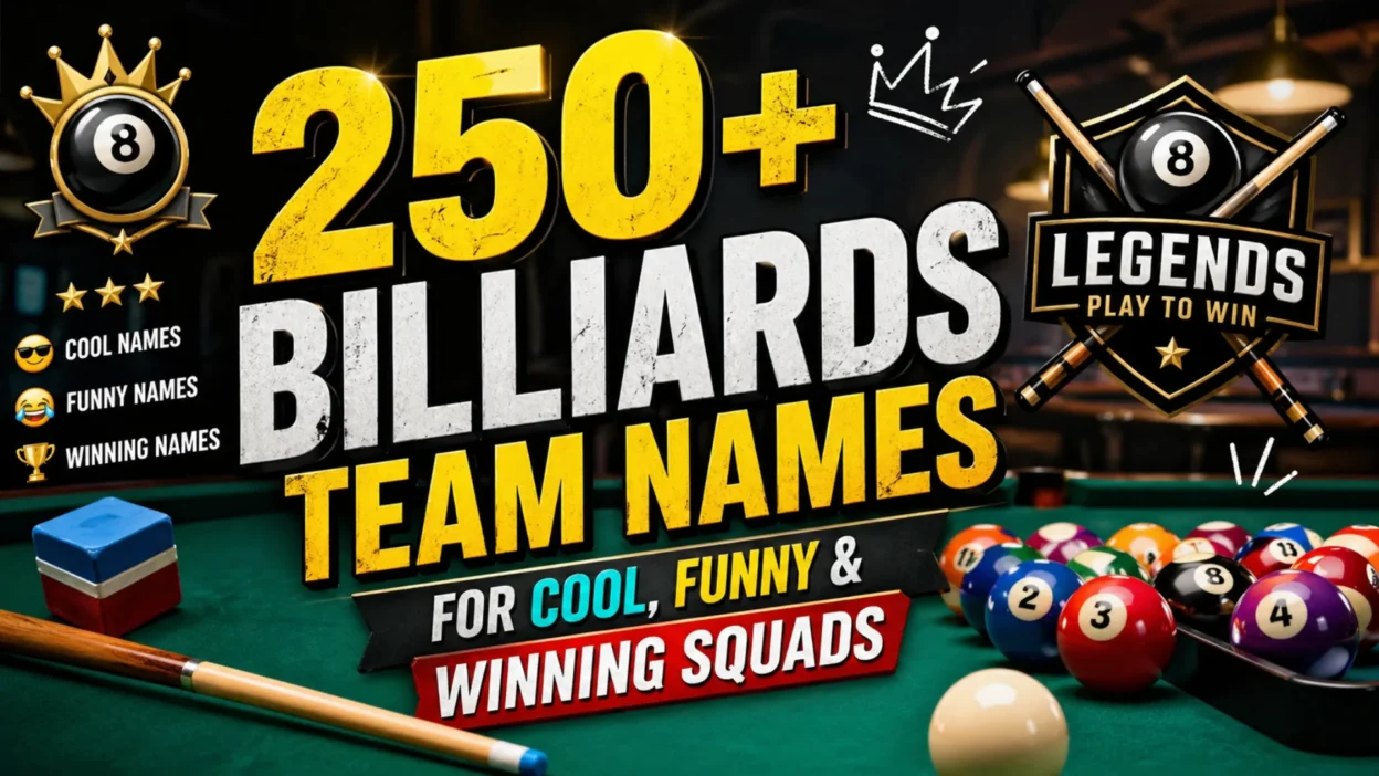 250+ Billiards Team Names