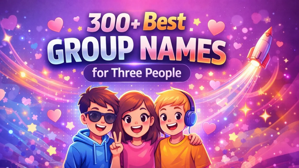 300+Best Group Names for Three People