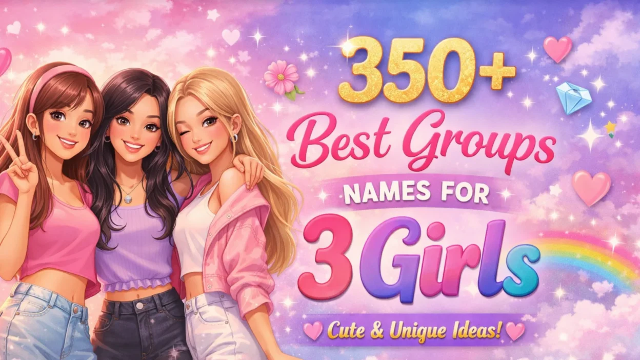 350+Best Groups Names for 3 Girls