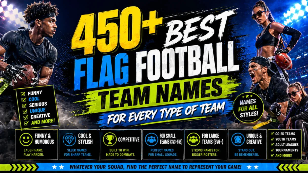 450+Best Flag Football Team Names