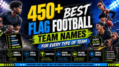 450+Best Flag Football Team Names