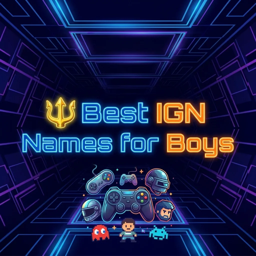 Best IGN names for boys featuring cool, unique, and stylish gaming name ideas