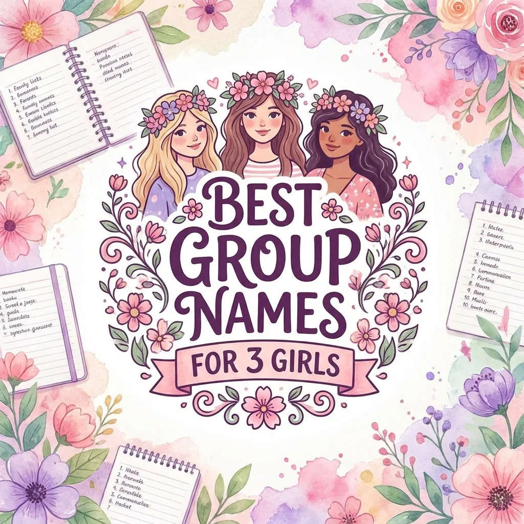 Best group names for 3 girls with cute, stylish, and unique friendship ideas