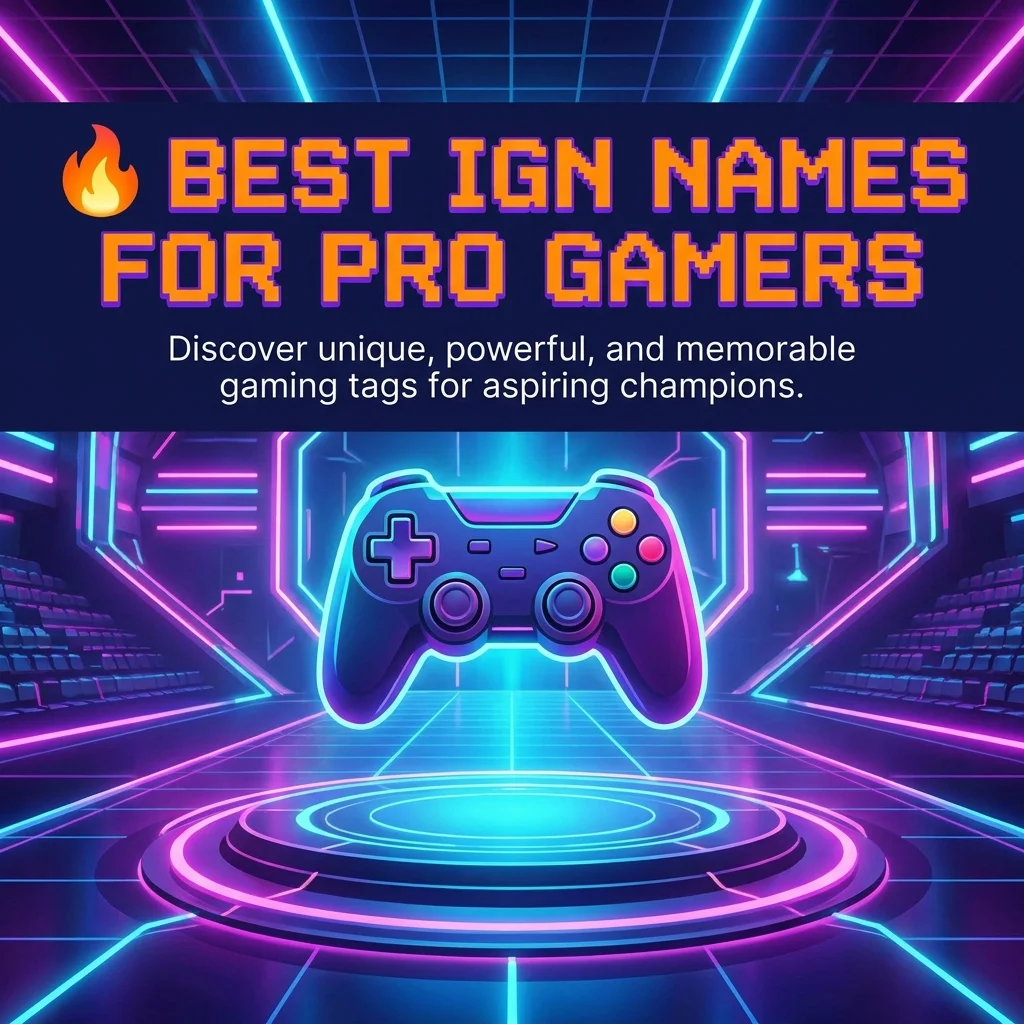 Best IGN names for pro gamers with cool, unique, and competitive gaming ideas