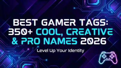 Best gamer tags with cool, creative, and pro gaming name ideas for 2026
