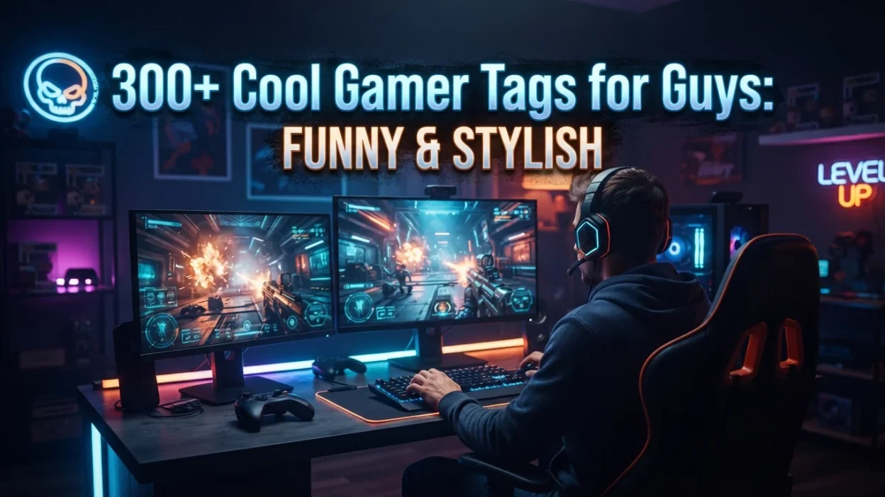 300+ cool gamer tags for guys with funny, stylish, and unique ideas for 2026