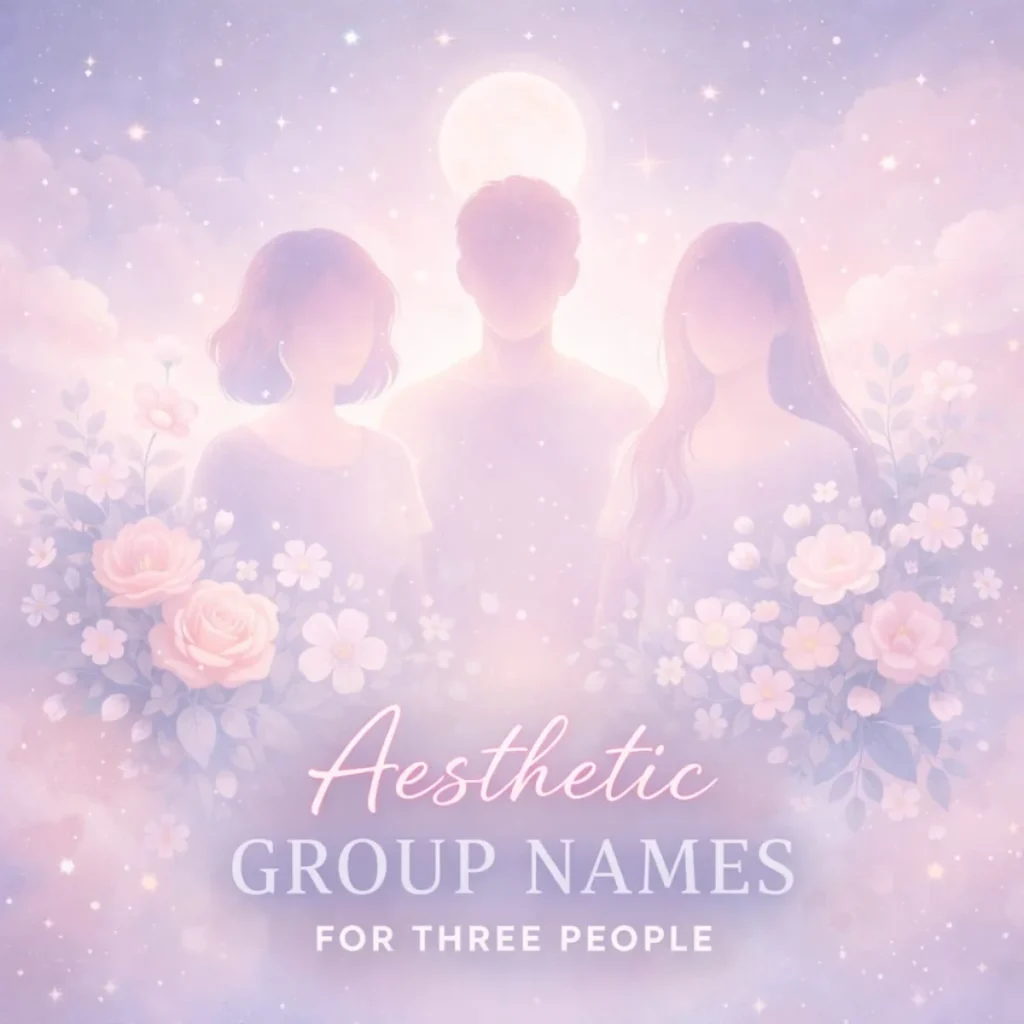 Aesthetic Group Names for Three People