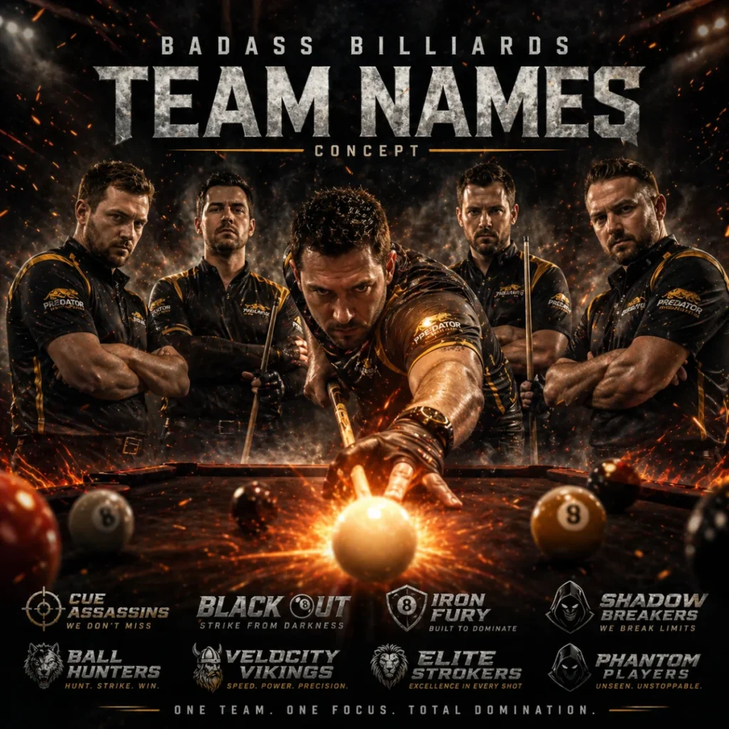 Catchy Billiards Team Names for Trendy Teams
