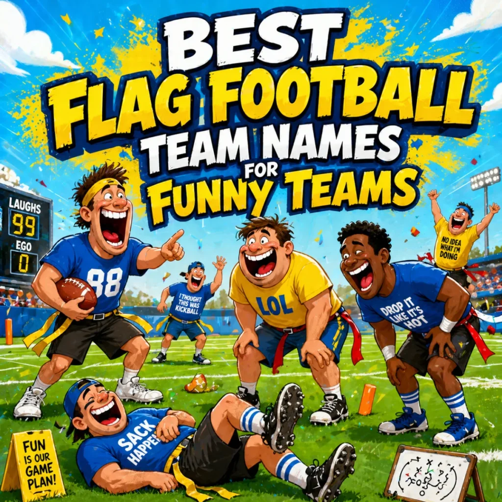 😂Best Flag Football Team Names for Funny Teams