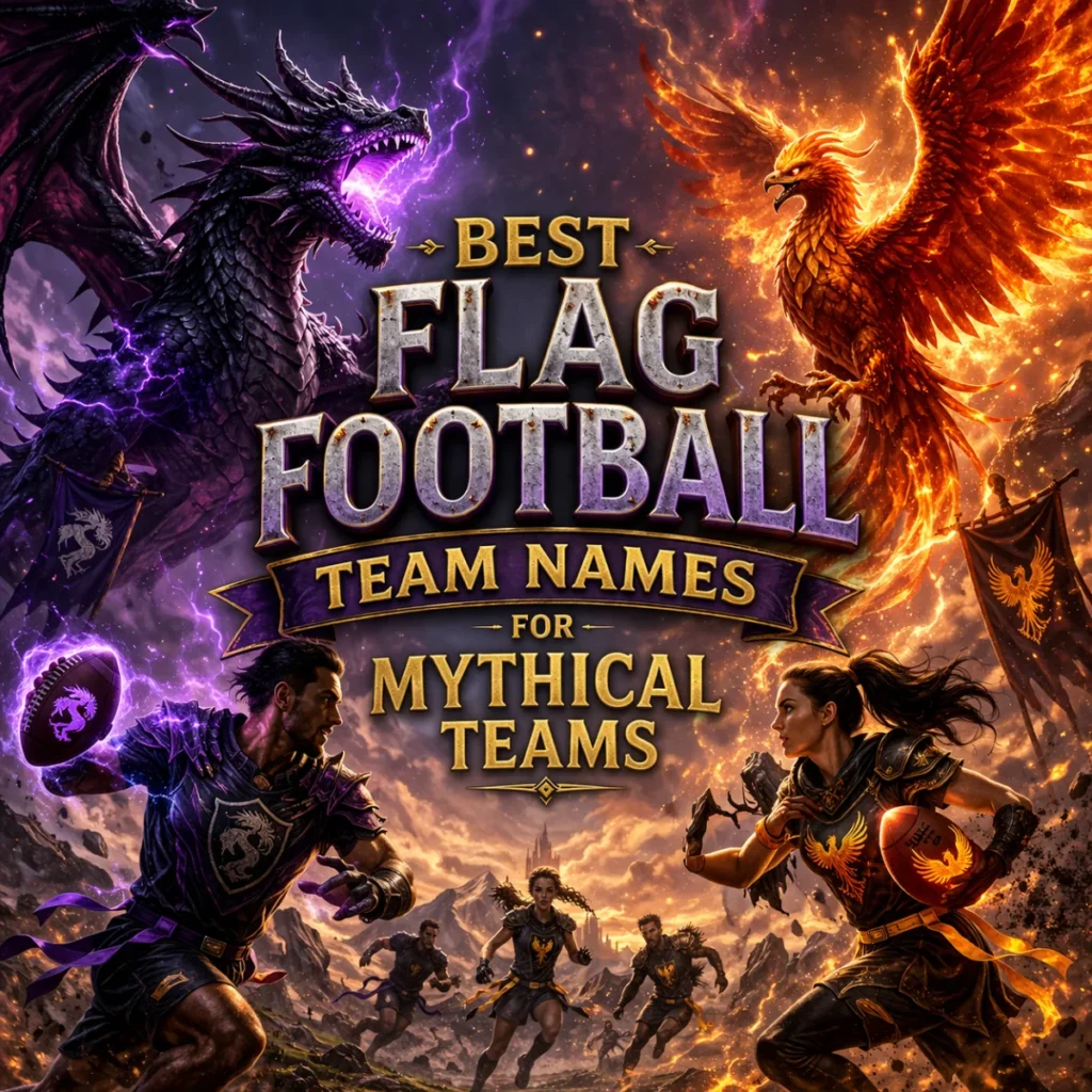 🐉 Best Flag Football Team Names for Mythical Teams