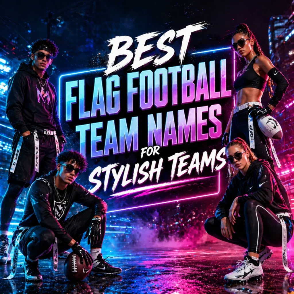 😎 Best Flag Football Team Names for Stylish Teams