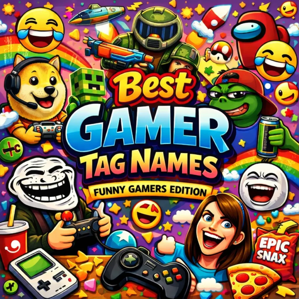 Best Gamer Tag Names for Funny Gamers