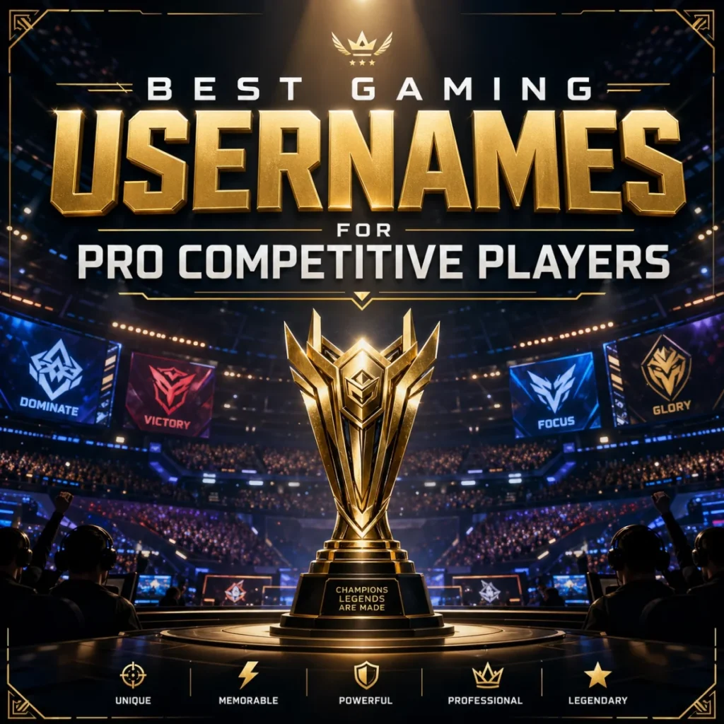 Best Gaming Usernames for Pro Competitive Players