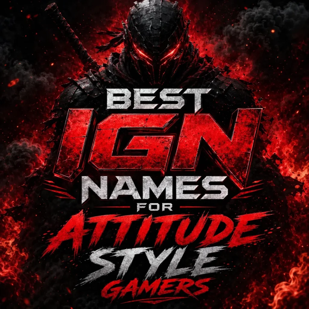 😈 Best IGN Names for Attitude Style