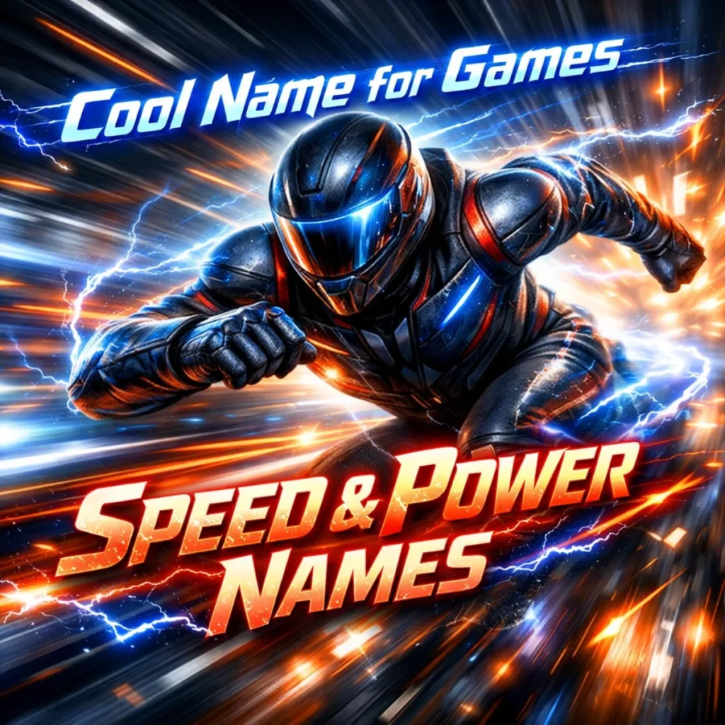 Cool Name for Games – Speed & Power Names)