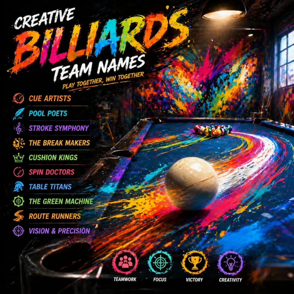  Creative Billiards Team Names for Unique Ideas