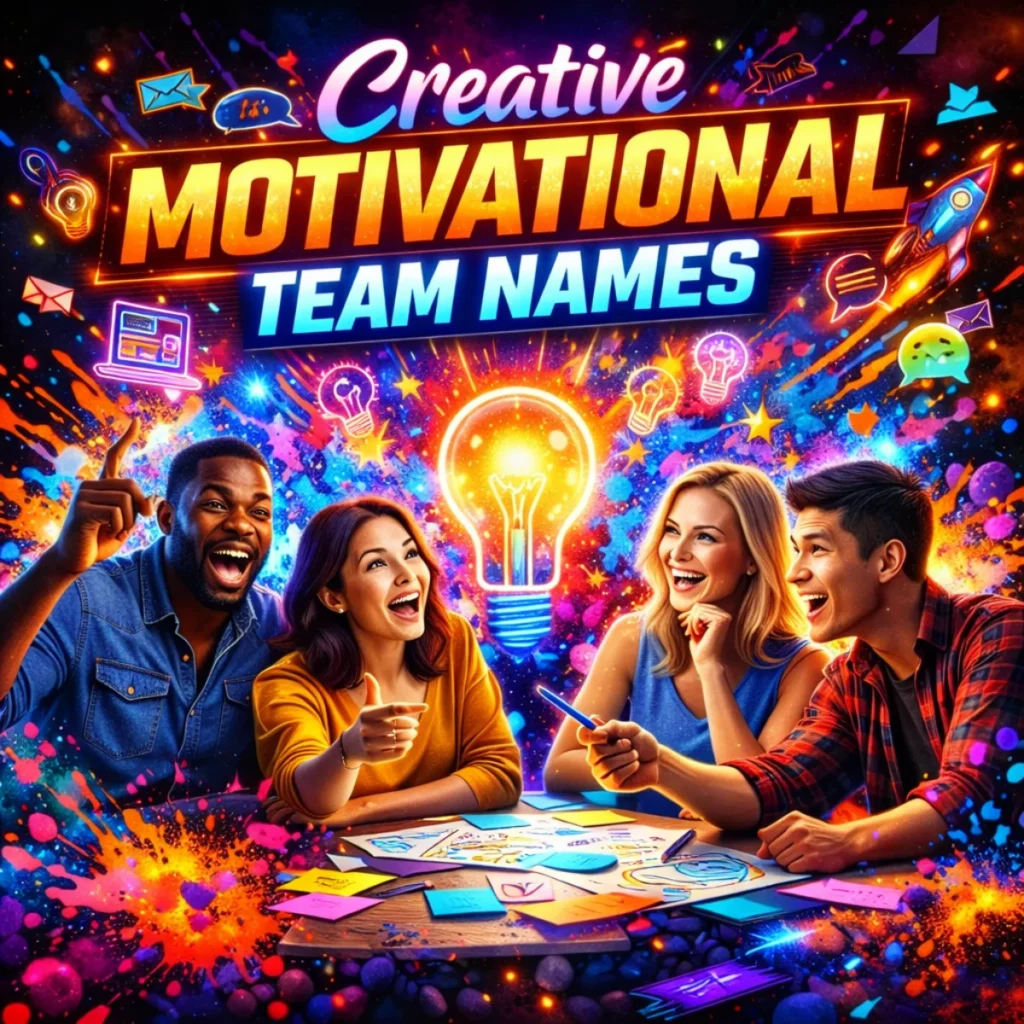 ⭐ Creative Motivational Team Names 