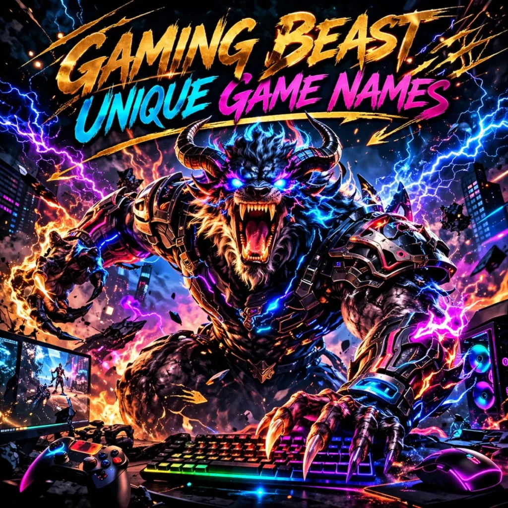  Gaming Beast Unique Game Names