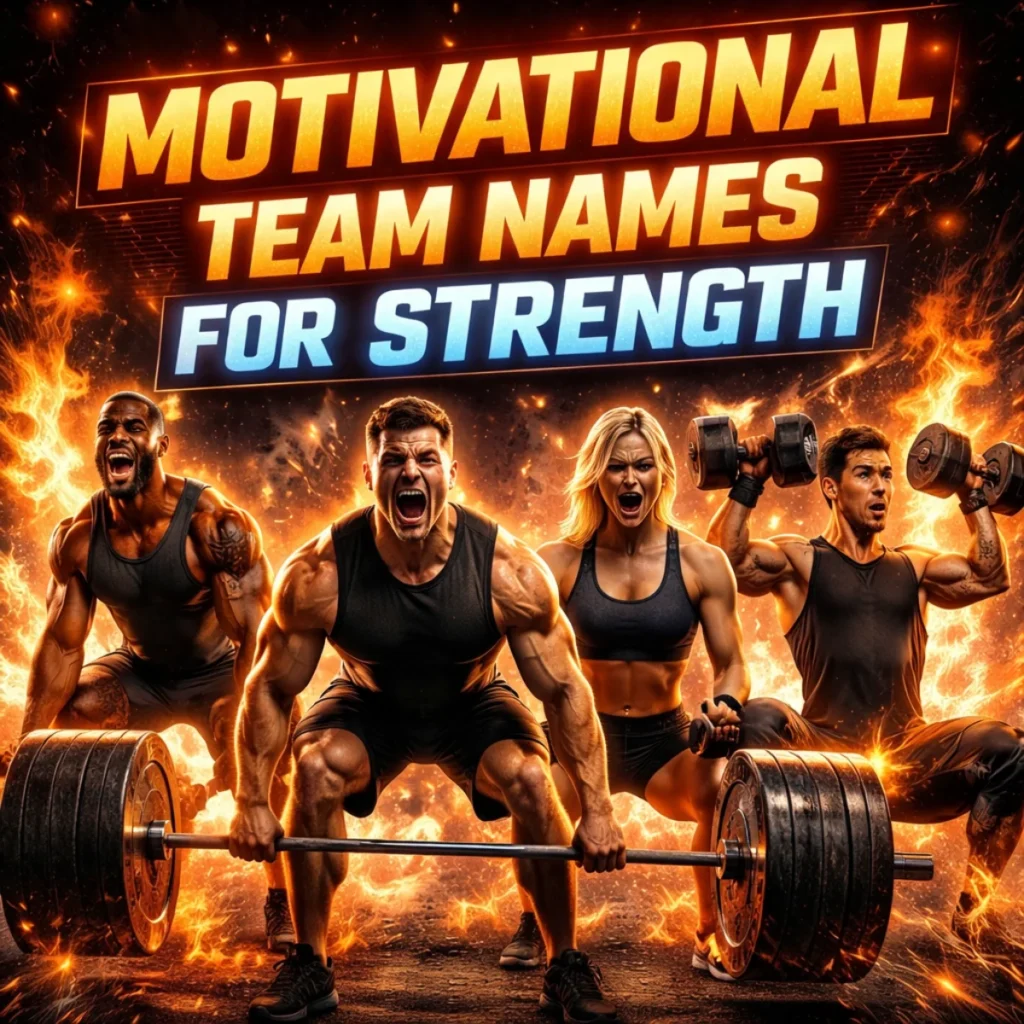 ⭐Motivational Team Names for Strength