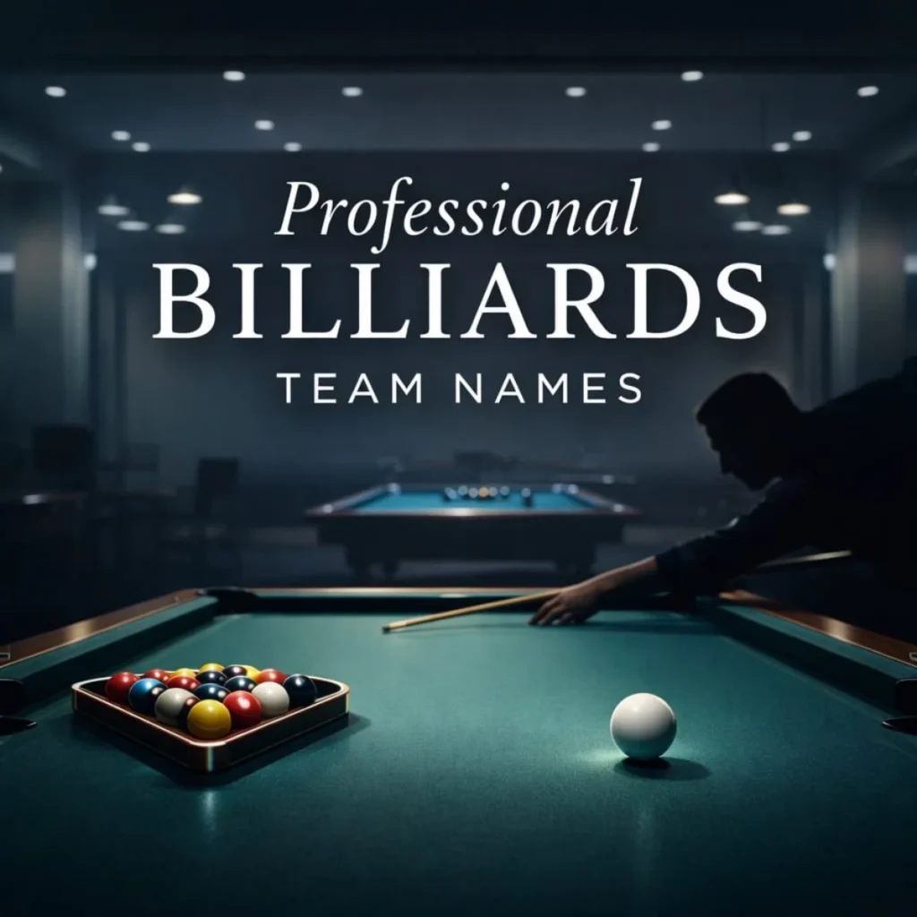  Professional Billiards Team Names