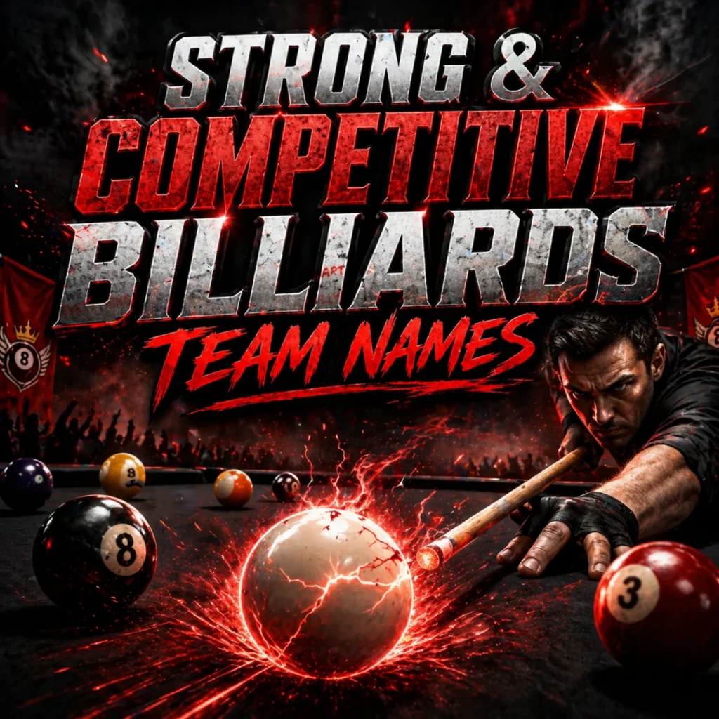  Strong & Competitive Billiards Team Names 