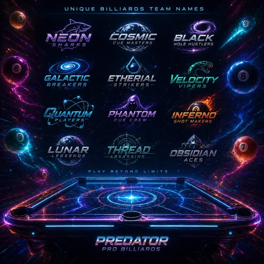 Unique Billiards Team Names for Standout Squads