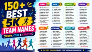 5K team names