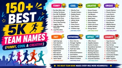 5K team names