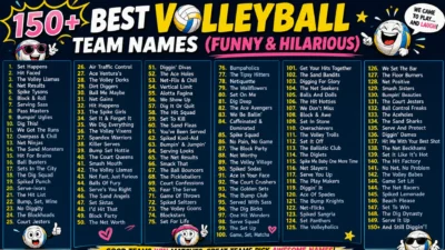 Volleyball Team Names funny