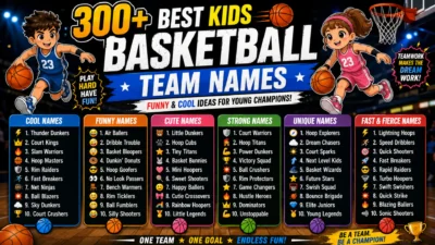 Kids Basketball Team Names