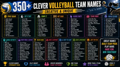 Clever Volleyball Team Names