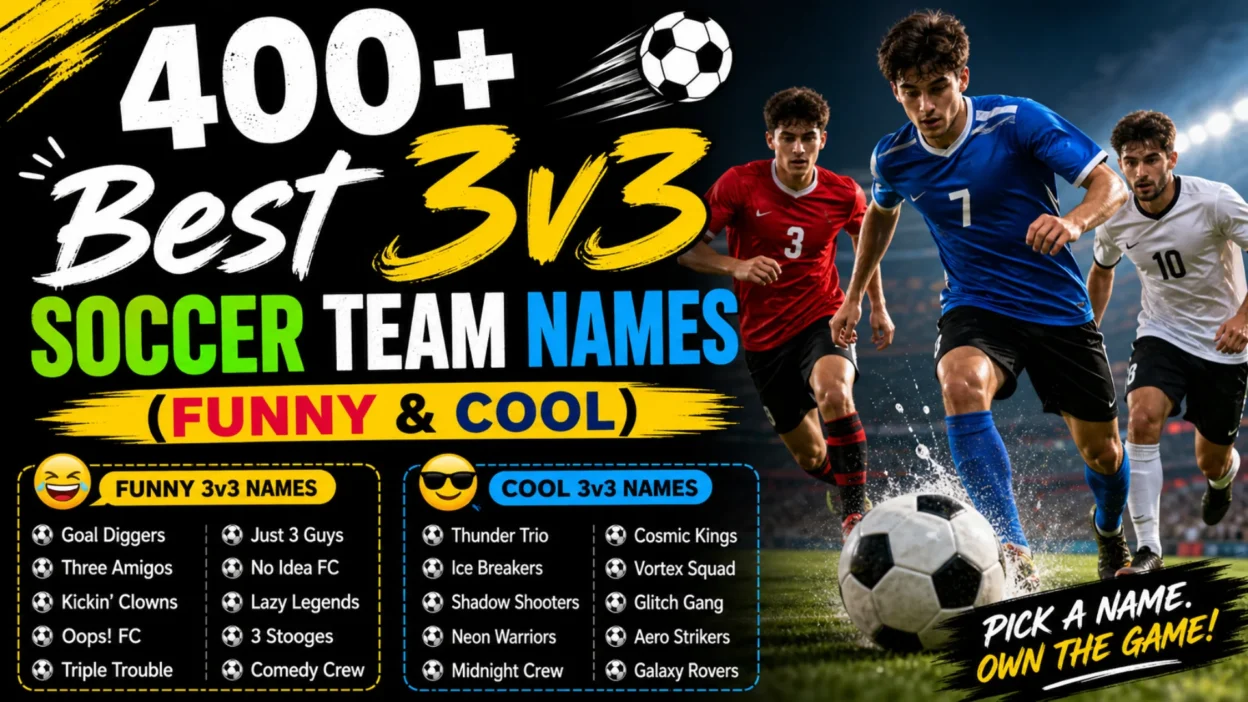 3v3 Soccer Team Names