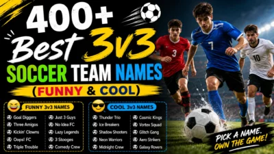 3v3 Soccer Team Names