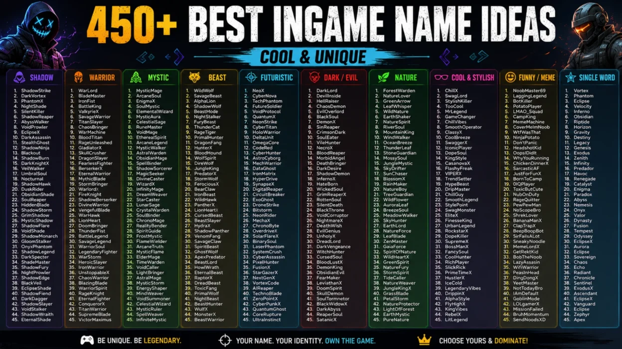 Best Ingame Name / In Game Name