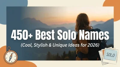 450+ best solo names with cool, stylish, and unique ideas for gamers in 2026