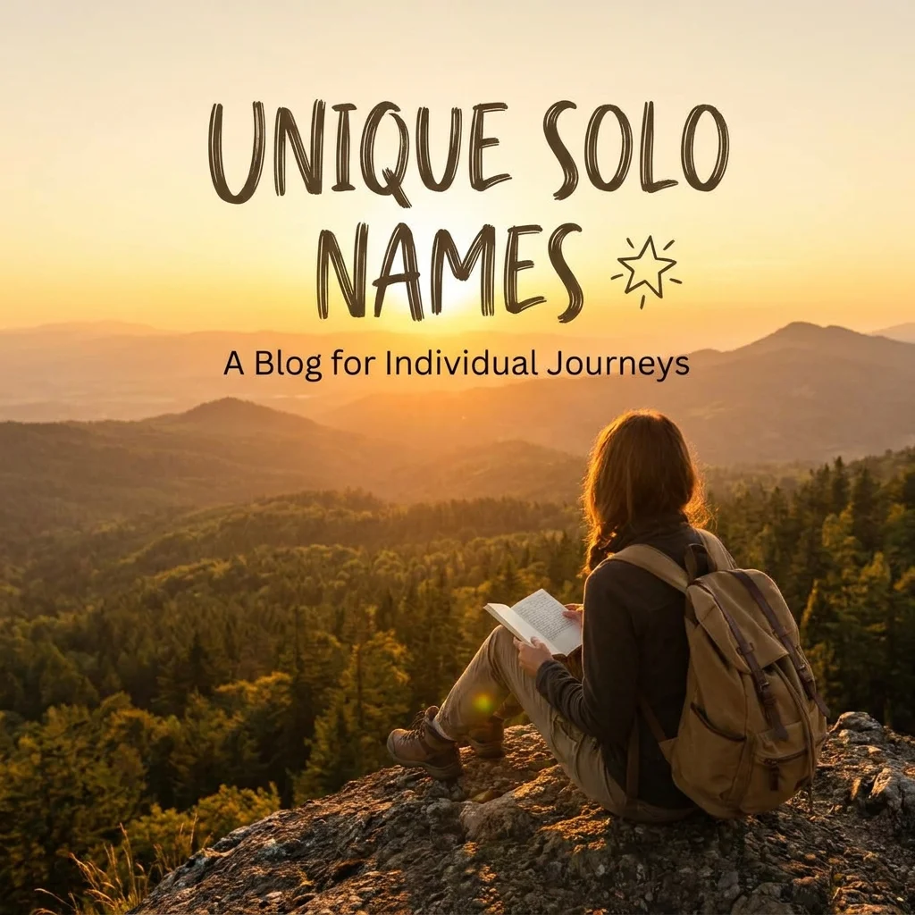 Unique Solo Names with creative and stylish name ideas for gaming and social profiles
