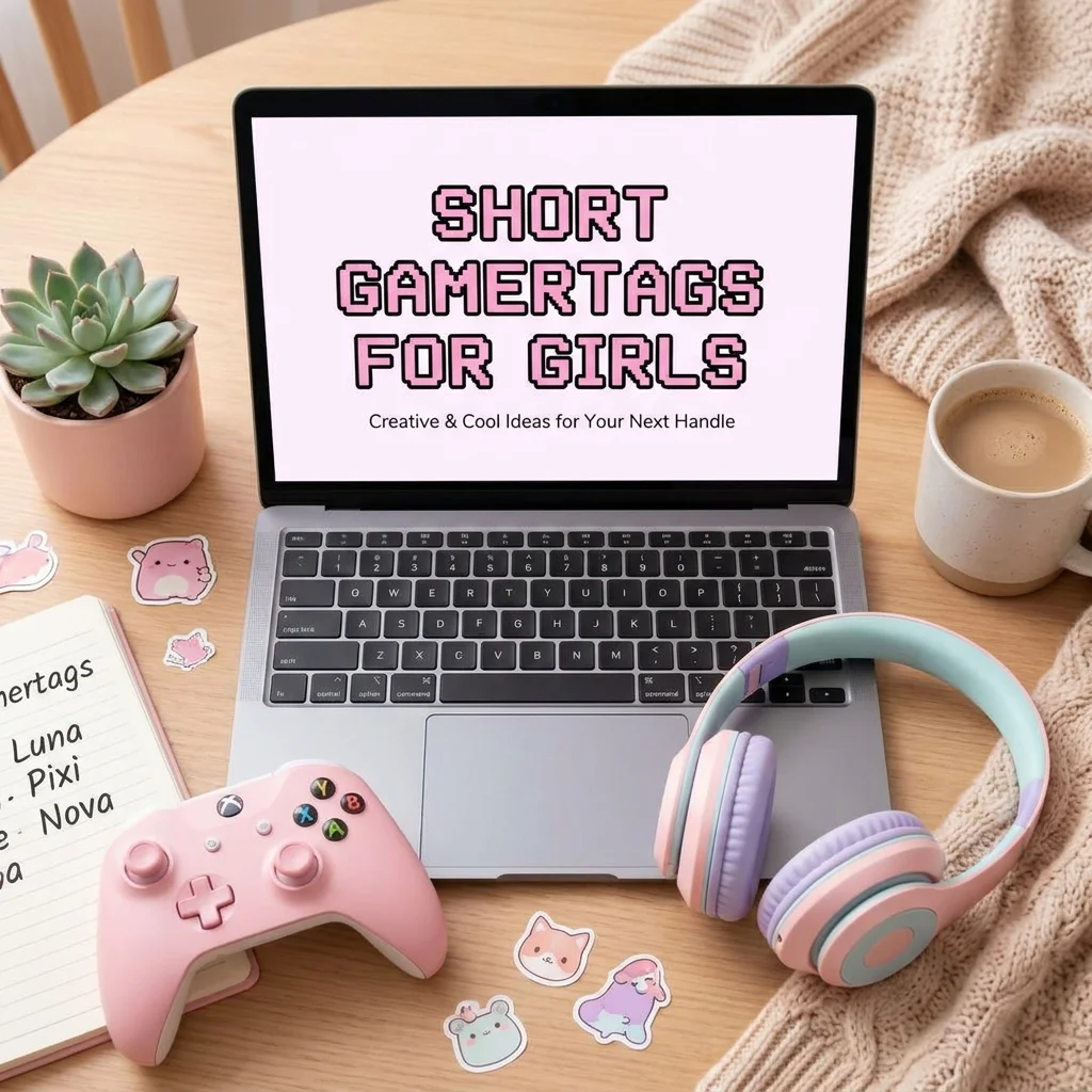 Short Gamertags for Girls with cute, stylish, and unique gaming name ideas