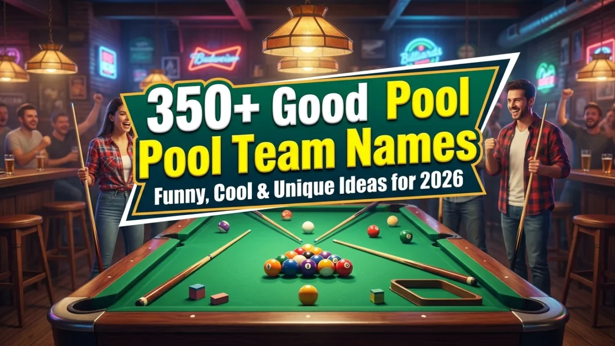 350+ good pool team names with funny, cool, and unique ideas for 2026