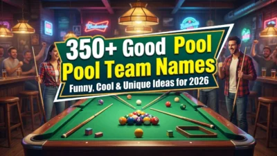 350+ good pool team names with funny, cool, and unique ideas for 2026