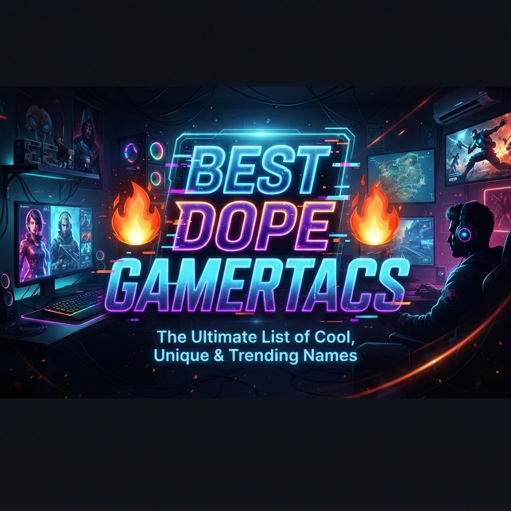 Best dope gamertags with cool, unique, stylish, and creative gaming name ideas