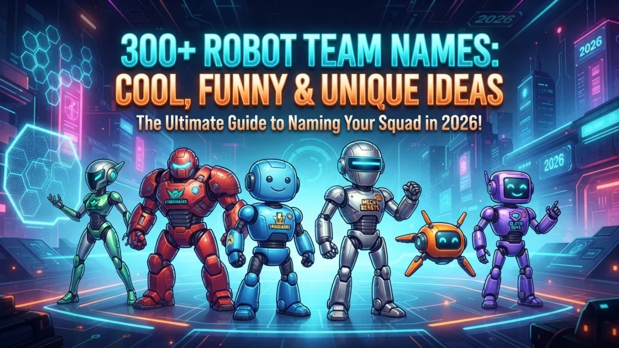 300+ robot team names with cool, funny, unique, and creative ideas for 2026
