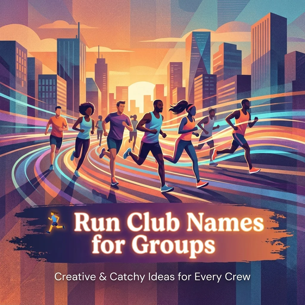 Run club names for groups featuring fun, creative, cool, and motivating running team name ideas