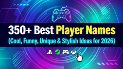 350+ best player names with cool, funny, unique, and stylish ideas for 2026