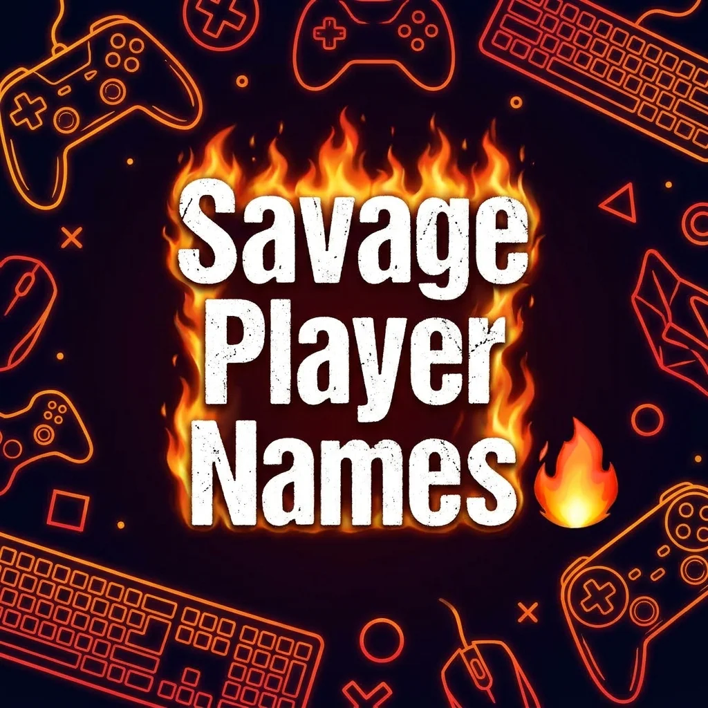 Savage player names with bold, fierce, and unique gaming name ideas