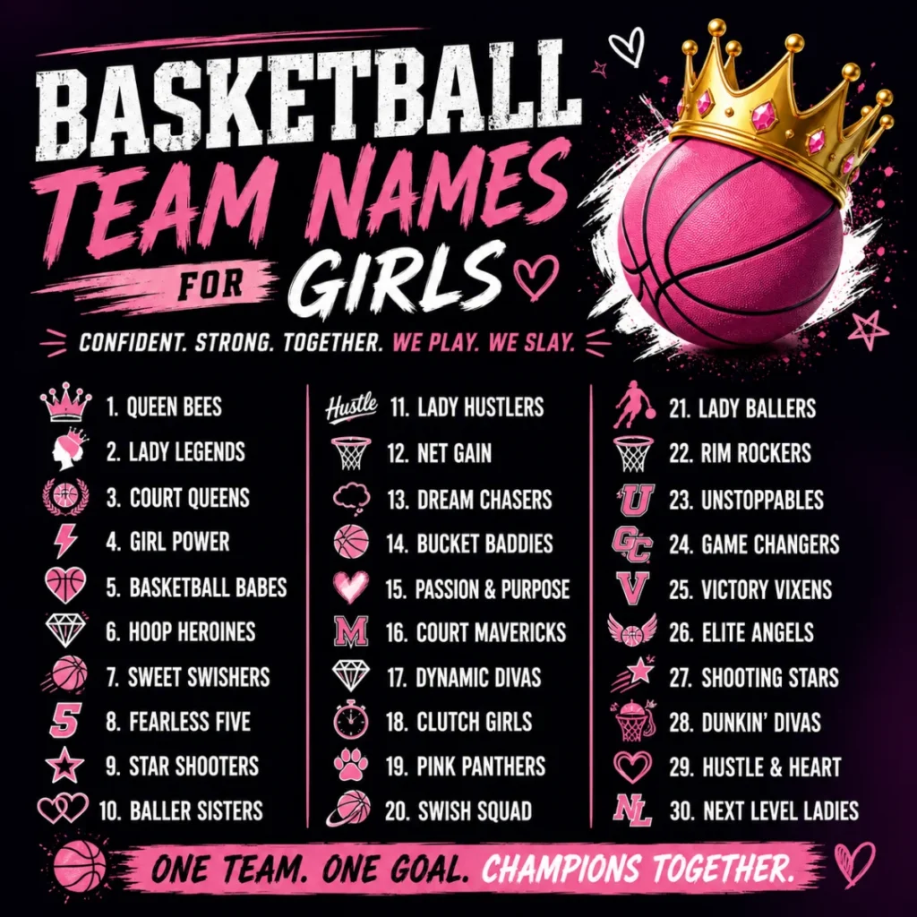 Basketball Team Names for Girls 👑