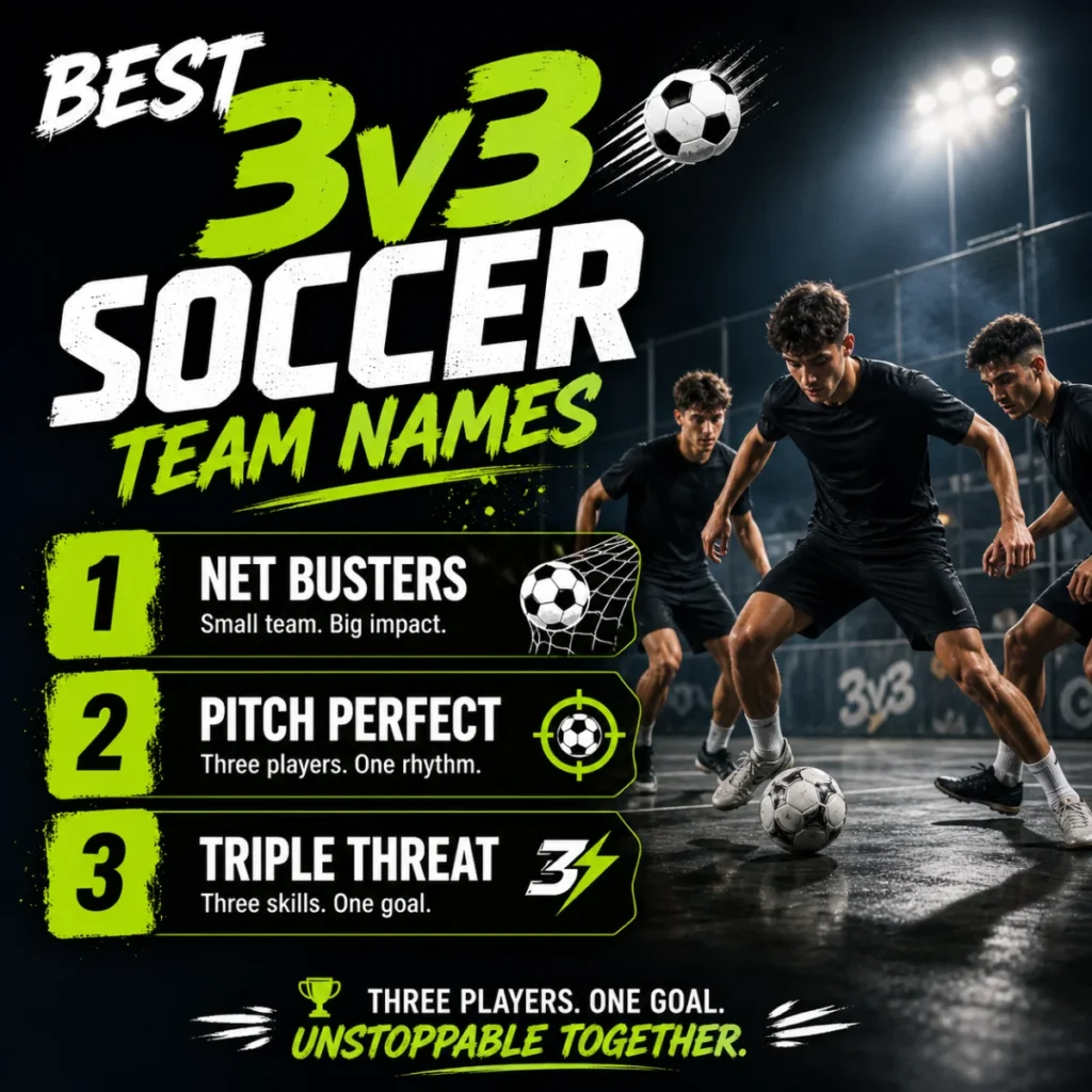 Best 3v3 Soccer Team Names