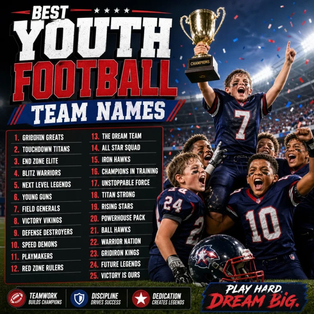 Best youth football team names