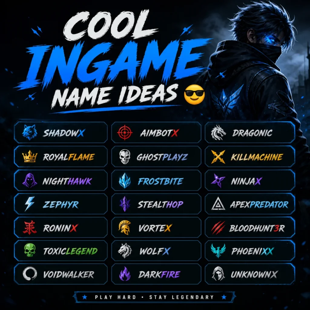 Cool Ingame Name Ideas 😎