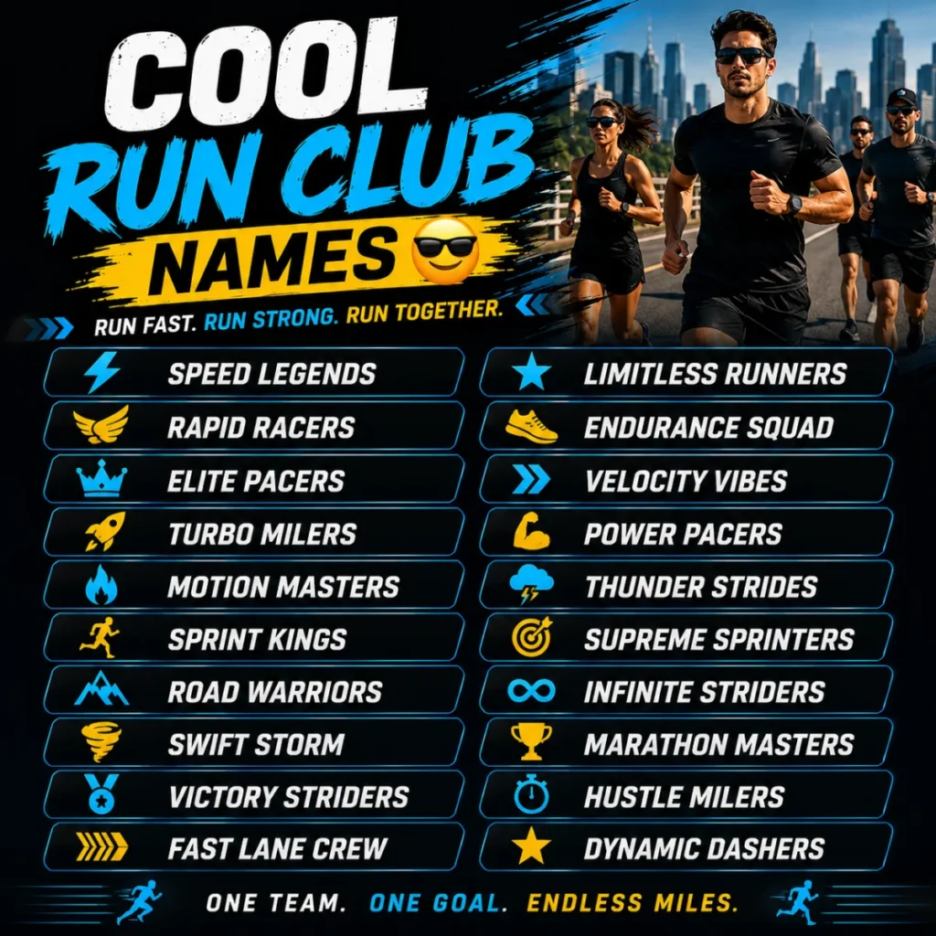 Cool Run Club Names 😎